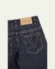 Molo Girl's Asta Rhinestone-Embellished Wide-Leg Denim Jeans - 4