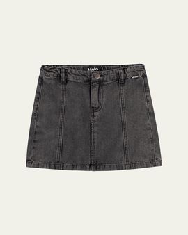 Molo Girl's Bellamy Denim Mini Skirt