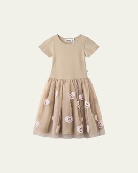 Molo Girl's Cyrusila Tulle-Skirt Dress