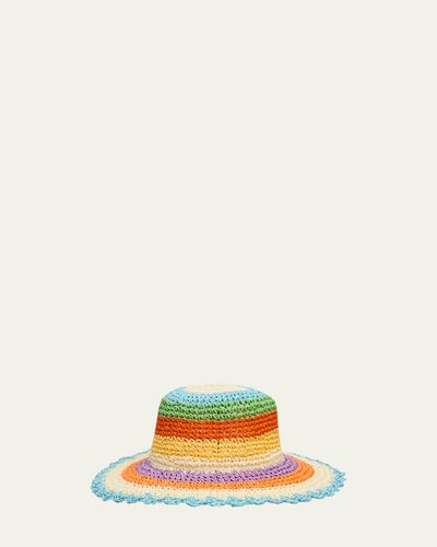 Molo Girl's Scalloped Straw Hat