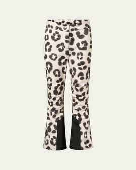 Molo Harlie Leopard-Print Ski Pants