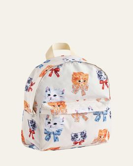 Molo Kid's Animal-Print Backpack