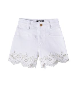 Molo Molo Adalyn broderie anglaise denim shorts