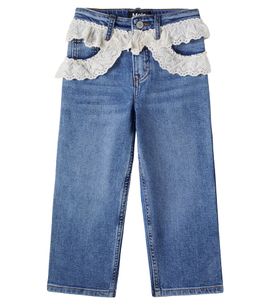 Molo Molo Aiden lace-trimmed jeans