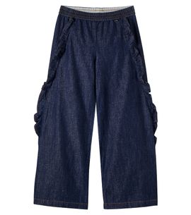 Molo Molo Ariana ruffled cotton-blend pants