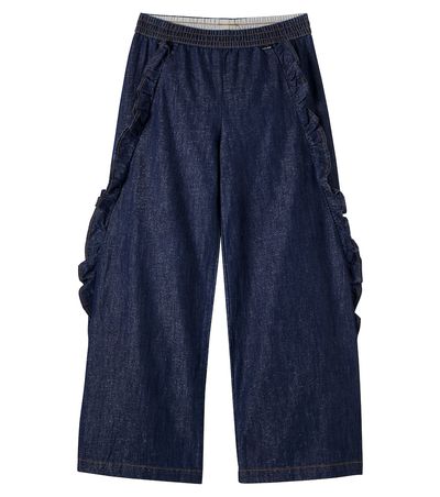 Molo Molo Ariana ruffled cotton-blend pants