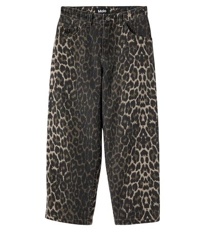 Molo Molo Aska leopard-print jeans
