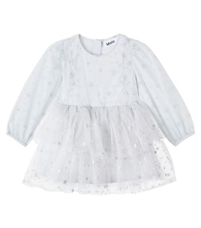 Molo Molo Baby Claudette glitter tulle dress