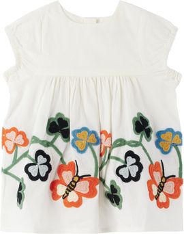 Molo Molo Baby Off-White Carissa Dress