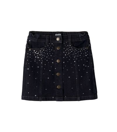 Molo Molo Bera embellished denim skirt