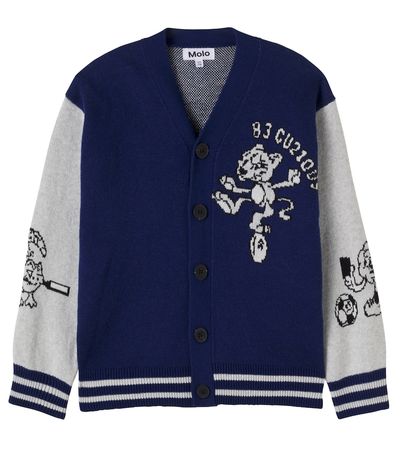 Molo Molo Bertel cotton and wool cardigan