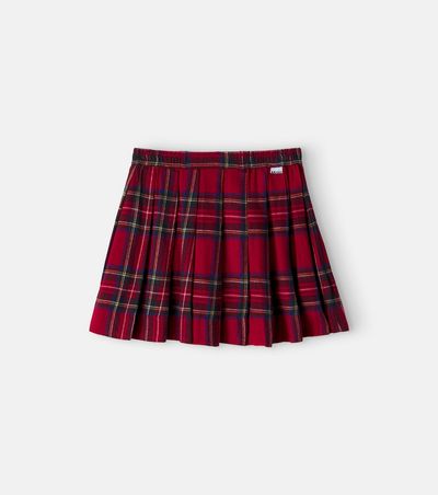 Molo Molo Breeta pleated checked skirt