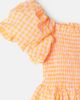 Molo Molo Cherisla gingham cotton-blend seersucker dress - 3