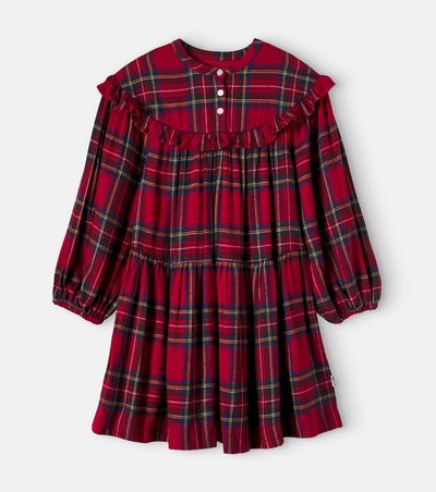 Molo Molo Cibbe checked ruffled dress