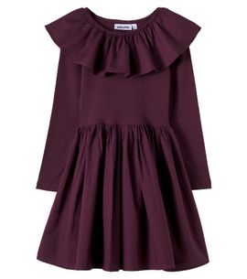 Molo Molo Cille cotton jersey and poplin dress