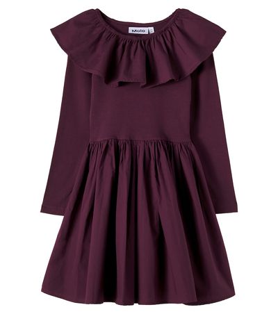 Molo Molo Cille cotton jersey and poplin dress