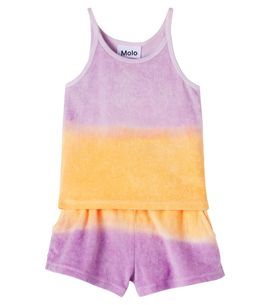Molo Molo Cotton terry top and shorts set