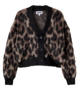 Molo Molo Gilly leopard-print cardigan