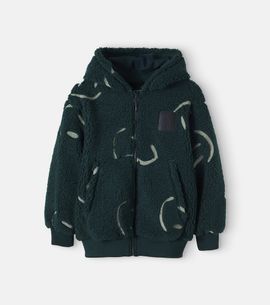 Molo Molo Hazzy printed fleece zip-up hoodie