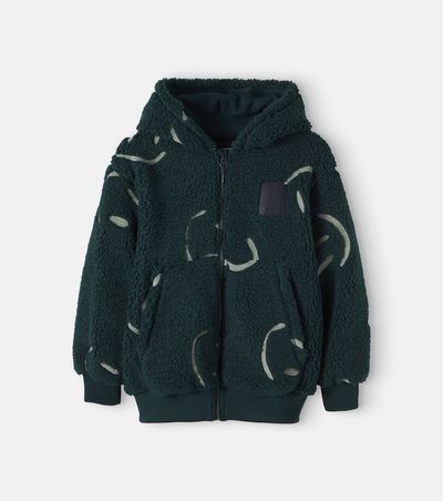 Molo Molo Hazzy printed fleece zip-up hoodie