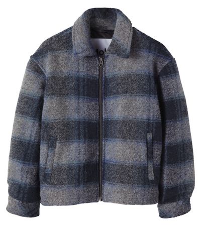 Molo Molo Hutton checked wool-blend jacket
