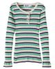Molo Molo Ruby striped ribbed-knit cotton T-shirt - 1