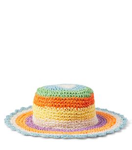 Molo Molo Striped straw sun hat