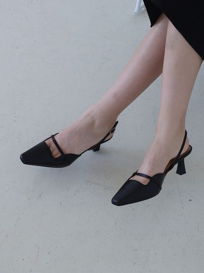 MOL:pin Be Slingback Shoes_Black