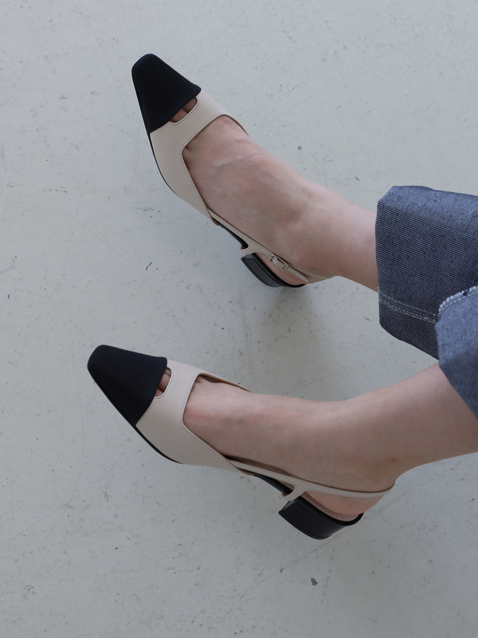 MOL:pin Combi Slingback Shoes