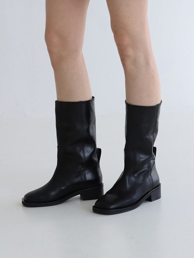 MOL:pin Hafe Mid Leg Boots_Black