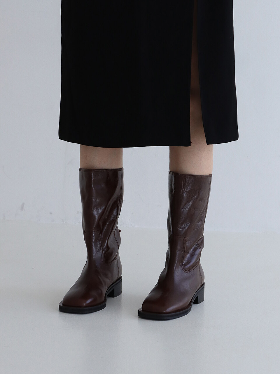 MOL:pin Hafe Mid Leg Boots_Brown