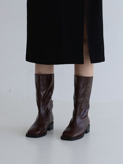 MOL:pin Hafe Mid Leg Boots_Brown