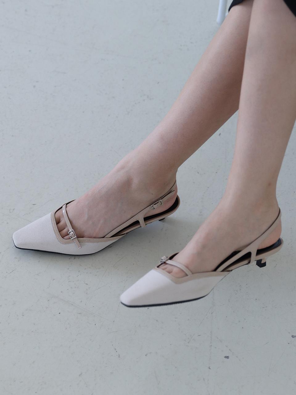 MOL:pin Jain Slingback Shoes_Beige