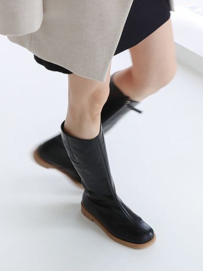 MOL:pin Lip Long Boots_Black