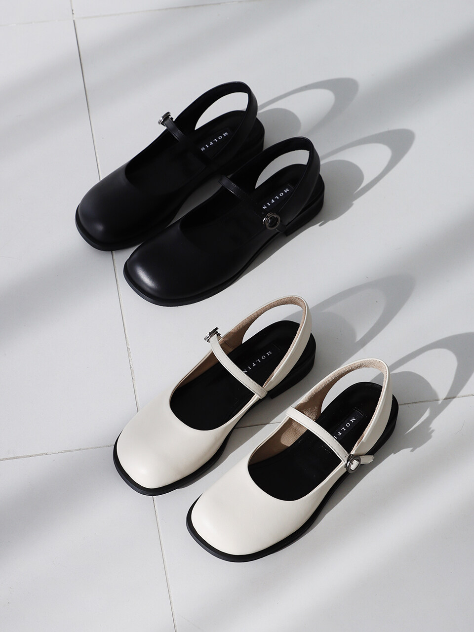 MOL:pin Mary Backless Loafer_2colors
