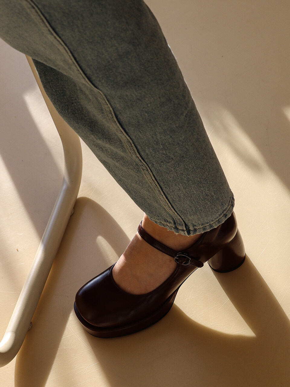 MOL:pin Monde Mary Jane Heel_Brown