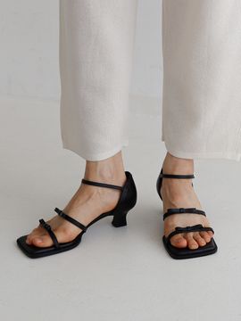 MOL:pin Ribbon Sandals_Black