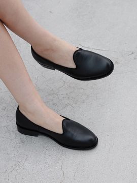 MOL:pin Simple Loafer_Leather Black