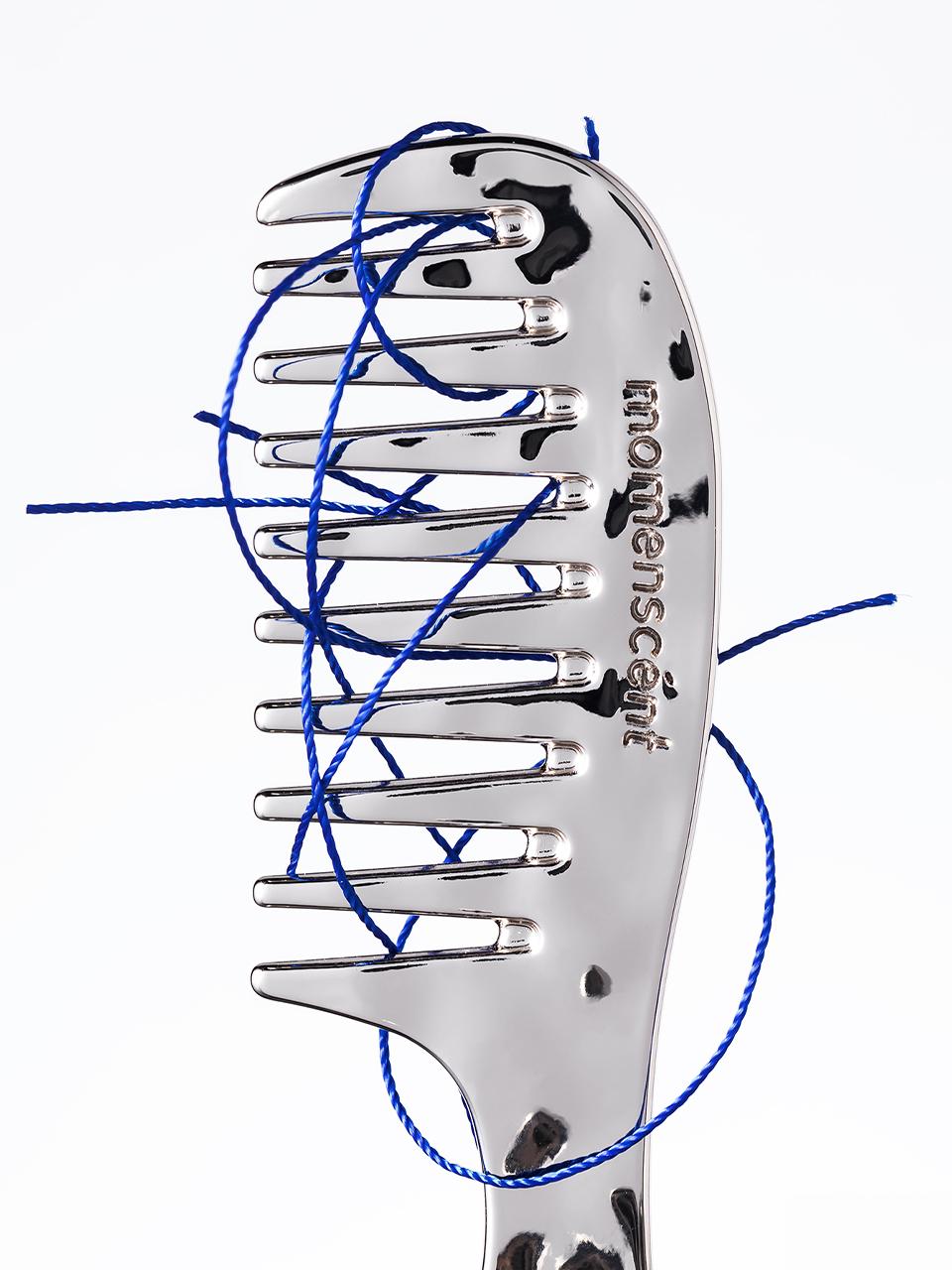 momenscent Silver Haircomb Keyring