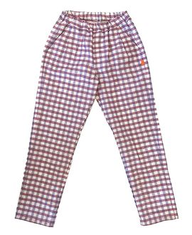 Mon Coeur Mon Coeur Girls' Linen Gingham Pant