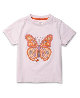 Mon Coeur Mon Coeur Girls' Recycled Cotton Butterfly T-Shirt