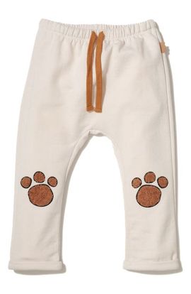 Mon Coeur Mon Coeur Paw Appliqué Drawstring Waist Pants
