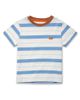 Mon Coeur Mon Coeur Unisex Recycled Cotton Blue Stripe T-Shirt - 1