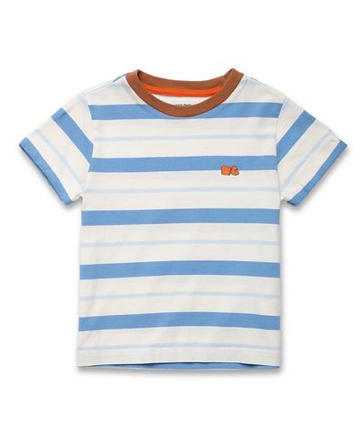 Mon Coeur Mon Coeur Unisex Recycled Cotton Blue Stripe T-Shirt