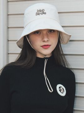 MONBIRDIE Bonnet String Bucket Hat [BEIGE]