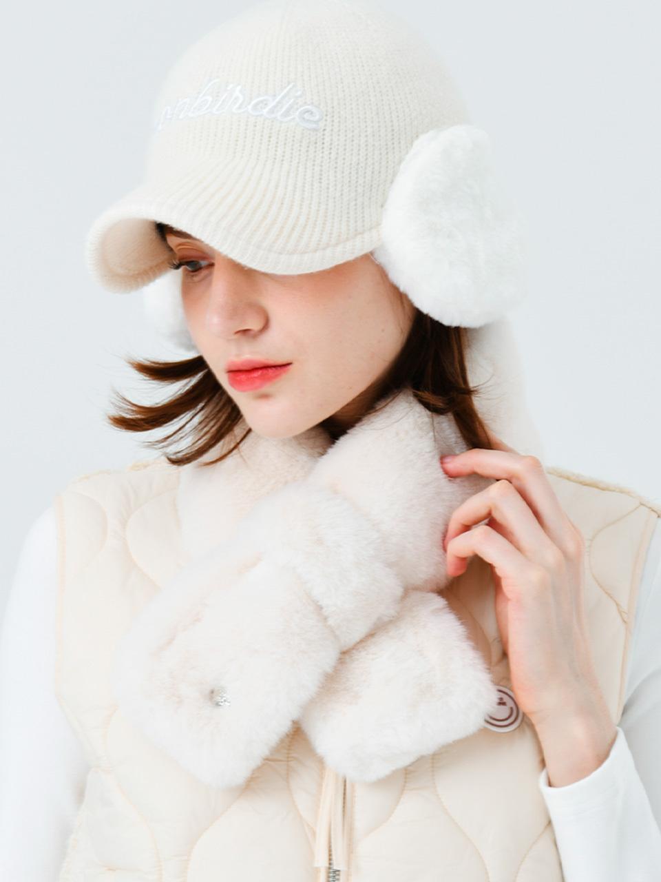 MONBIRDIE Fur Touch Tunnel Neck Warmer