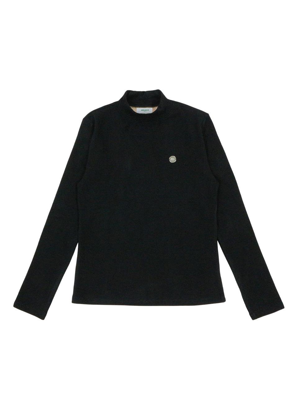 MONBIRDIE Heat-generating Double Brushed Stretch Functional Top [BLACK]
