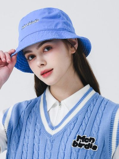 MONBIRDIE Script Bucket Hat [BLUE]