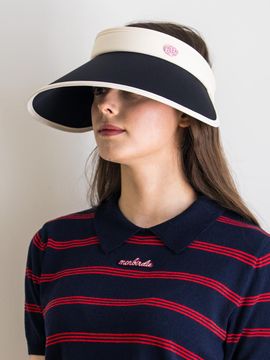 MONBIRDIE Wide Sundrop Visor Sun Cap [BLACK]