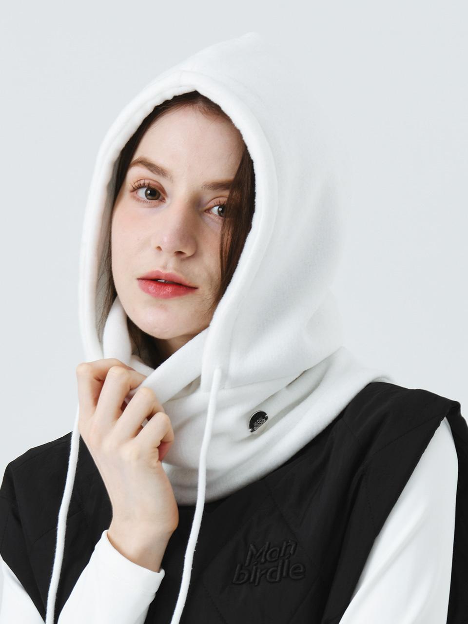 MONBIRDIE Winter Hood Mask Balaclava Scarf [WHITE]